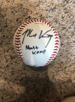 Matt Kemp Autographed Baseball