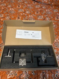 5-Piece Bathroom Towel Bar Set – Brushed Nickel Open box (READ DESCRIPTION )