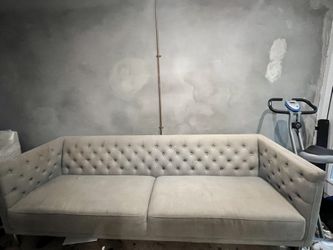 Savile Tufted Sofa Hatch Platinum CB2