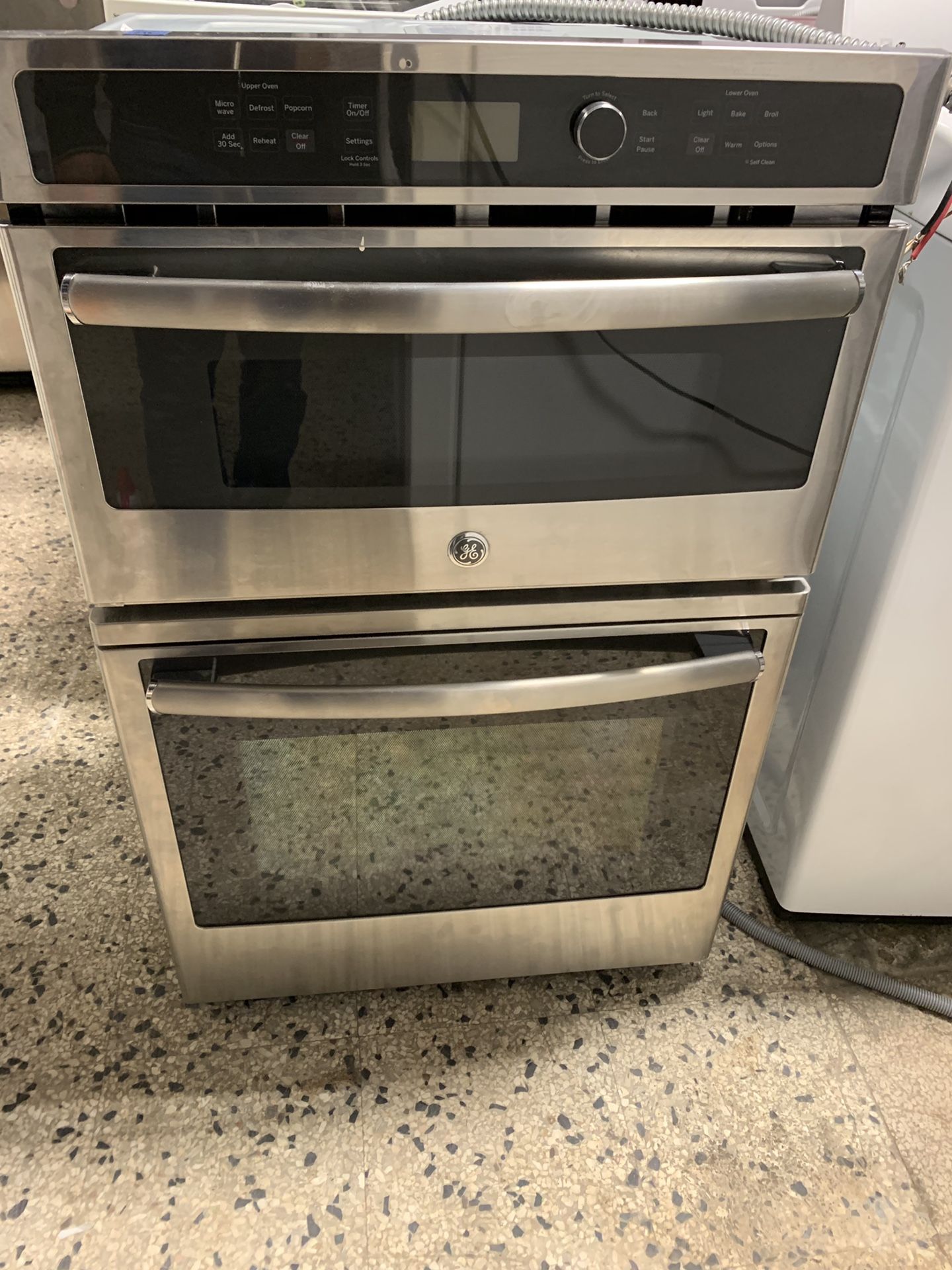 27” ge wall oven and microwave combo electric stainless steel with warranty