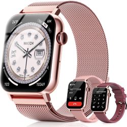 Smart Watches for Women, 1.83'' HD Fitness Tracker with Answer/Make Calls, Heart Rate/Sleep/SpO2 Monitor, 120+ Sport Modes, IP68 Waterproof, Compatibl