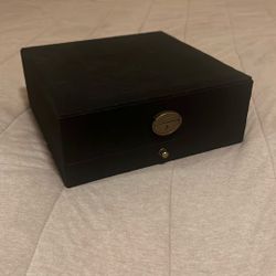 Black Velvet Large Jewelry Box W/ Tassle