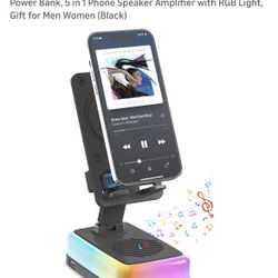 Brand New: Wireless Induction Speaker with 180° Flexible Phone Stand