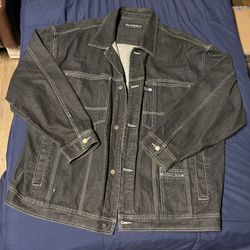 Pelle Pelle Marc Buchanan Denim Jacket -2XL - Black - Vintage - Great Condition