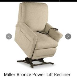 Lazy Boy • Miller Bronze Power Lift Recliner 