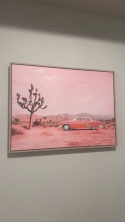 Pink Car Picture frame