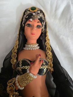 Vintage Middle Eastern Belly Dancer Costume Doll