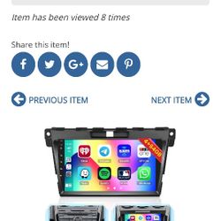 Hikity Android Car Stereo for Mazda CX7 2006-2012 Radio 2+64GB 9 Inch Touchscreen Car Radio Wireless Carplay Android Auto Support GPS Navigation WiFi 