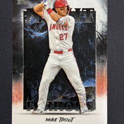 Mike Trout 2025 Topps Night Terrors NT-10 Angels Insert SP