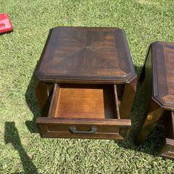 Coffee table and end tables