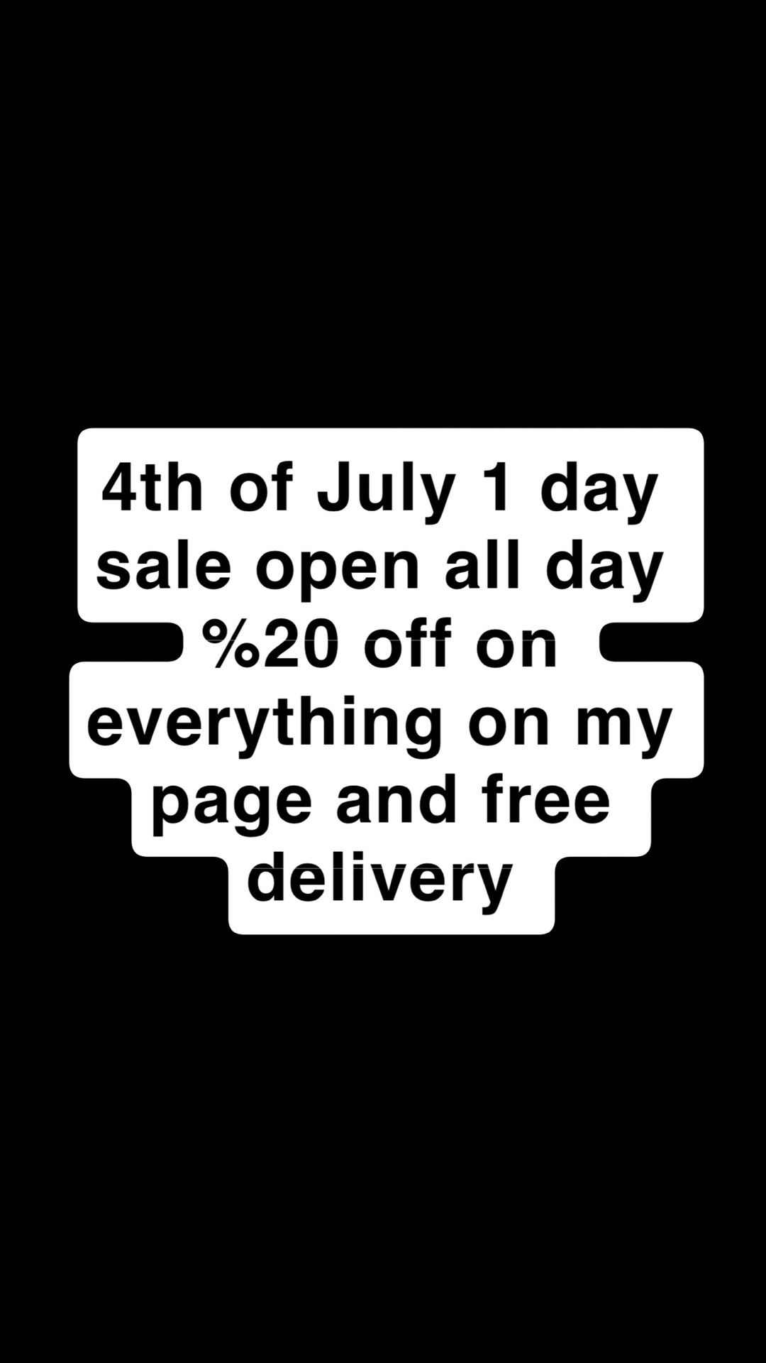 4th Of July 1 Day Sale Only !!!!