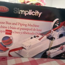 Simplicity Deluxe Bias & Piping Machine – Complete System