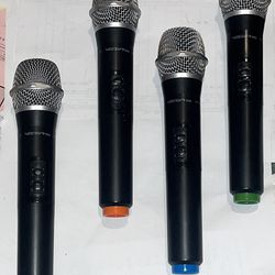 4 VocoPro VHF-4000 Microphones ~ Excellent Condition!