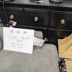 Solid Wood Dresser and Loveseat
