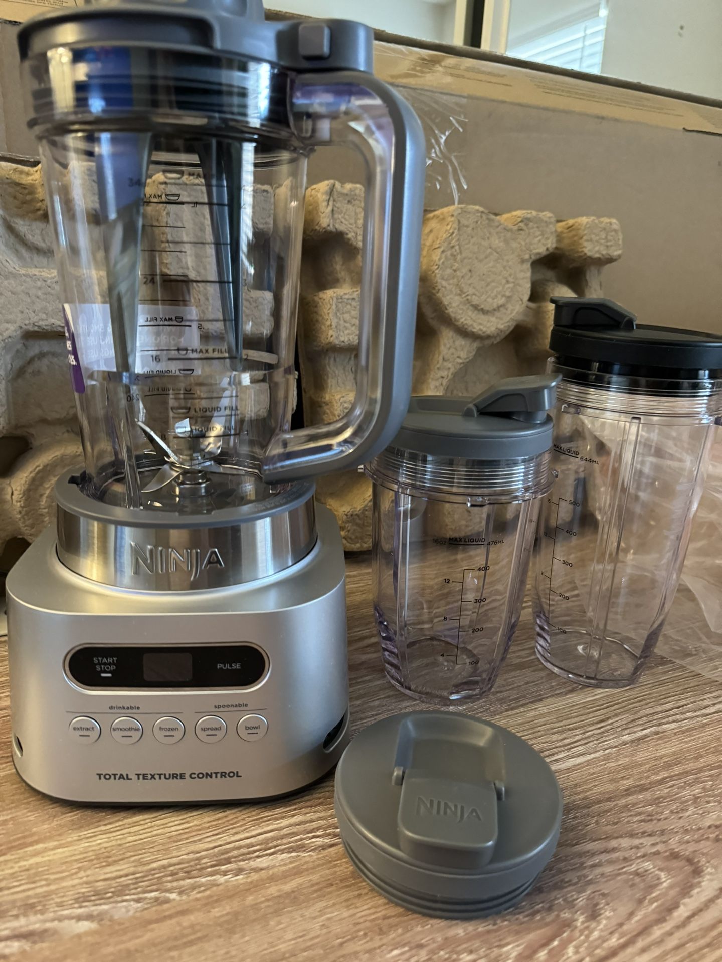 Ninja SS151 TWISTi Blender DUO, High-Speed 1600 WP Smoothie Maker & Nutrient Extractor* 5 Functions Smoothie, Spreads & More, SmartTORQUE, 34-Oz. Pitc