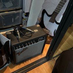 First Act Electric Guitar and Fender Amplifier