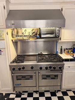48" Viking Professional Gas Range - Double Oven, 6 Burner + Griddle