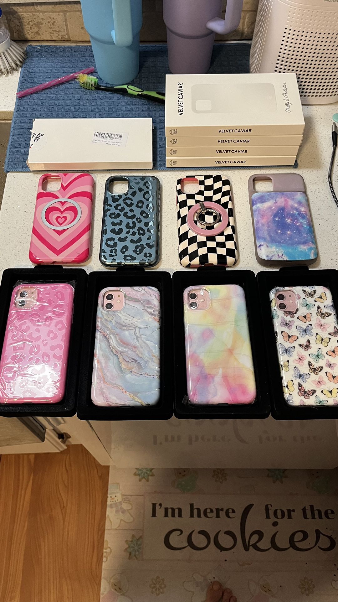 Eight **8** iPhone 11 Cases *One Battery Case*