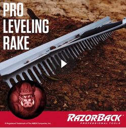 Razor-Back 36 in. Aluminum Landscape Rake