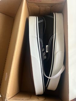Black vans men size 8,  women size 9.5