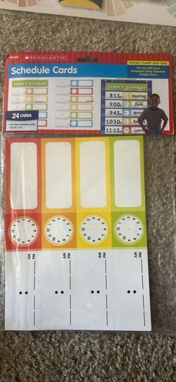 Scholastic Schedule Cards
