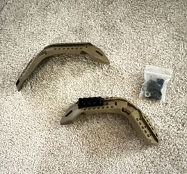 Tactical Helmet Side Accessory Rail Set (2 Rails) w/ Mounting Hardware Screws