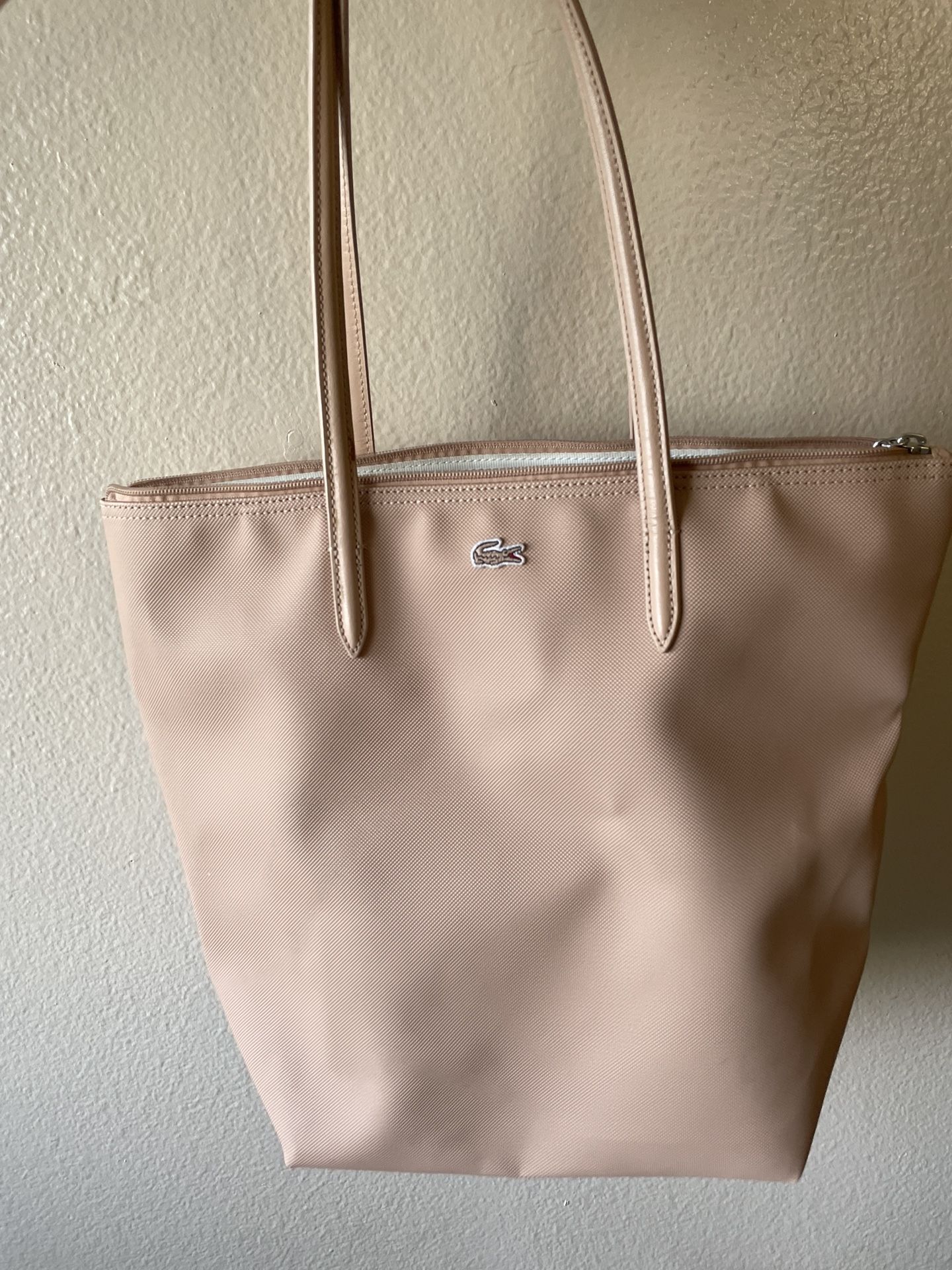 Lacoste Pink Vertical Shopping Bag 