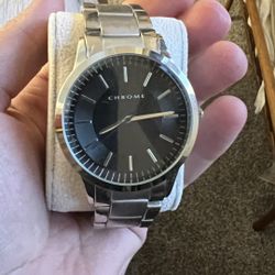 Chrome Brand Silver Men’s Watch! Priced To Sell