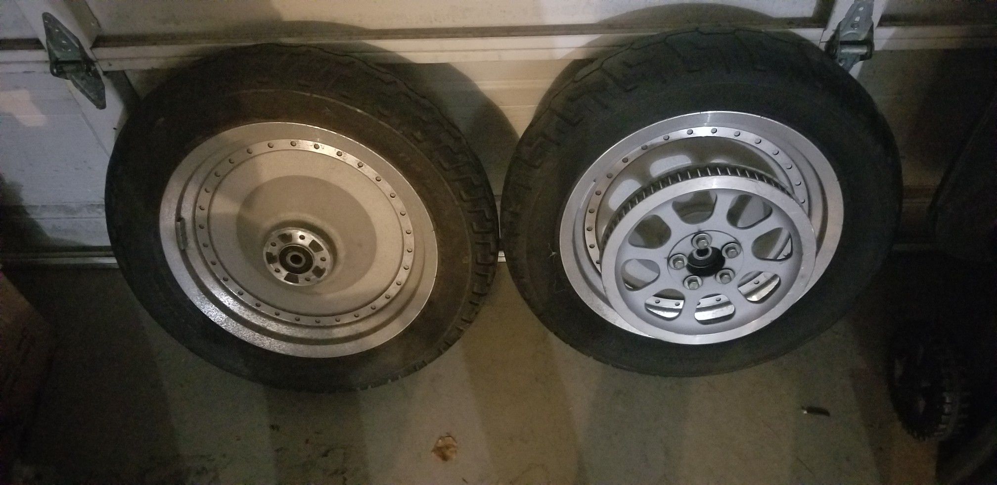Harley davidson Fatboy wheels and tires