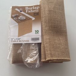 Burlap Table Runners