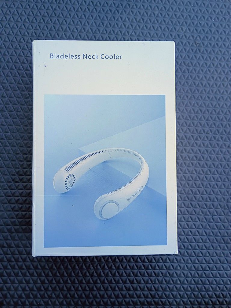 Portable Neck Fan, Hands Free Bladeless Fan, Battery Operated Wearable Personal Fan, Leafless, Rechargeable, Headphone Design, 3 Speeds