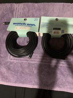 2 pk Onn Coax cables for sale brand new