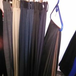 Mens Dress Pants 32x30, 32x32, 33x30, 33x32, 34x30,Slacks,Trousers Brand Name & Designer NO PLEAT FLAT FRONT