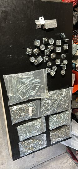 Mixed Hardware Lot – Bolts, Screws, Washers & Brackets