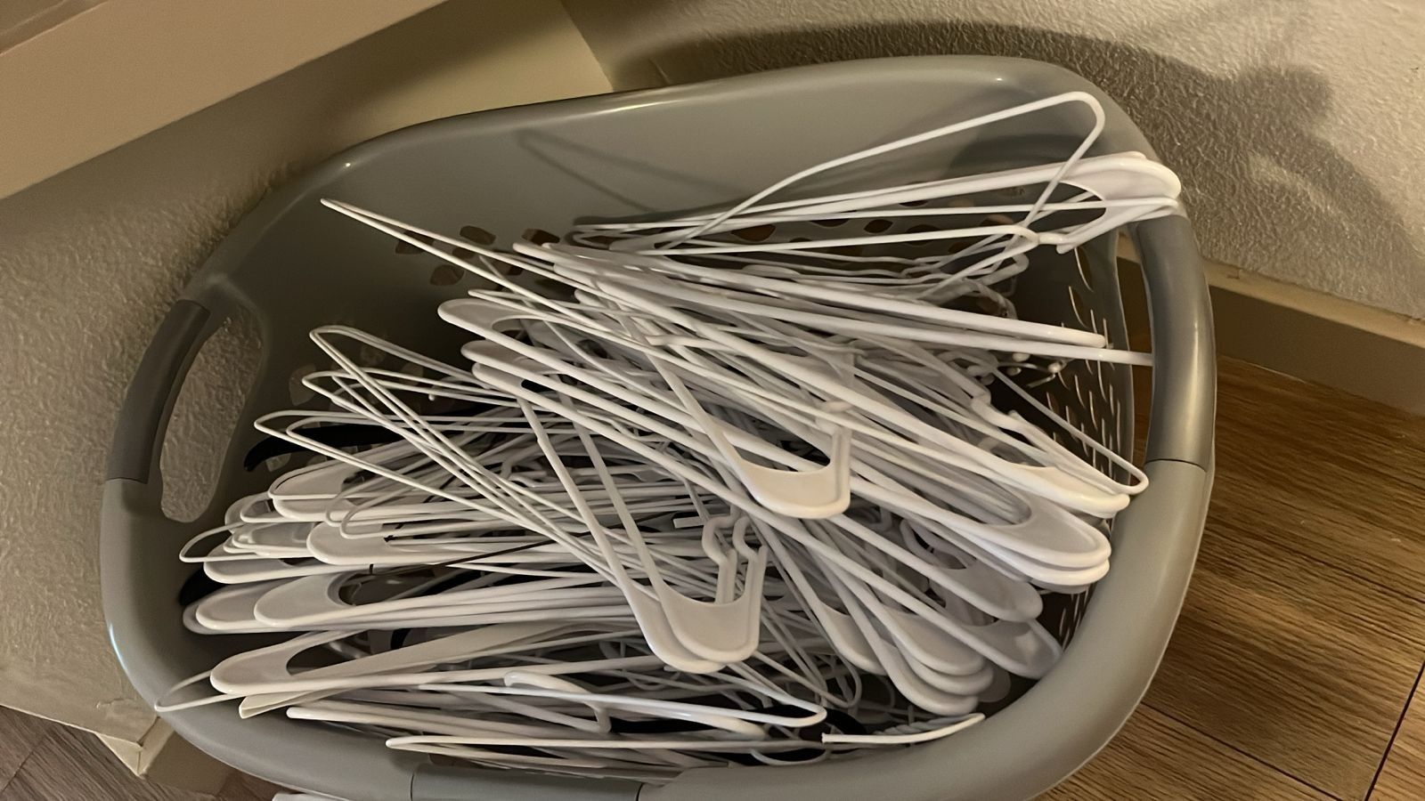 Laundry Basket With Hangers..all For 15
