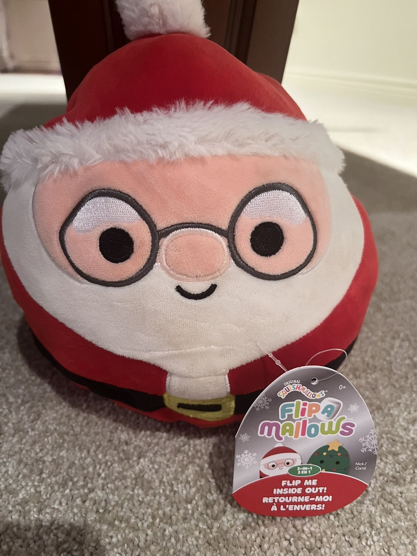 Squishmallow Flipamallow Nick Santa Flips To Carol The Christmas Tree