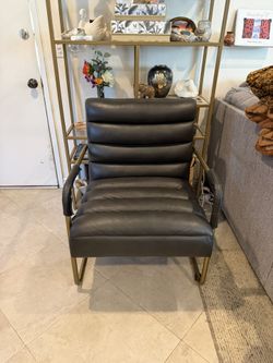Faux Leather Chair By Ashley Hackley