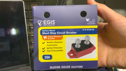 EGIS  SHORT STOP CIRCUIT BREAKER 10A P/N4730-10