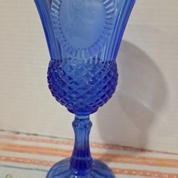 Avon Gorge Washington Goblet Fostoria Cobal Blue Glas.,$5.00