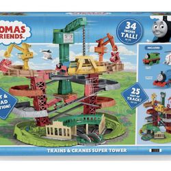Thomas And Friends Train And Crane Super Tower Toy