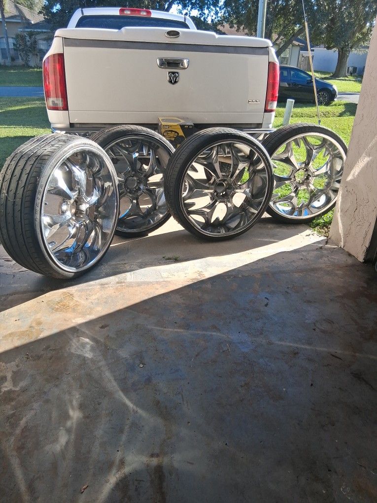 26 Inc RIMS & TIRES AS IS