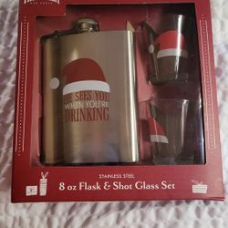 Flask And Shot Glass Set(Gift Set)