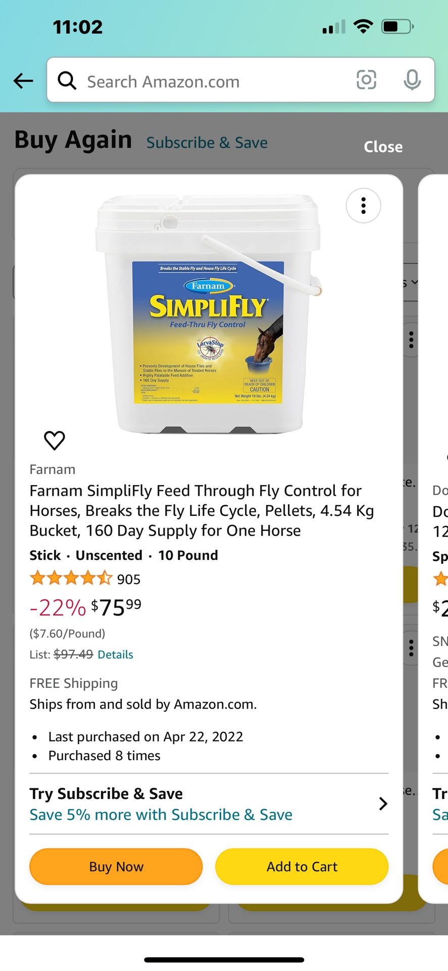 Horse Feed Fly Repellent