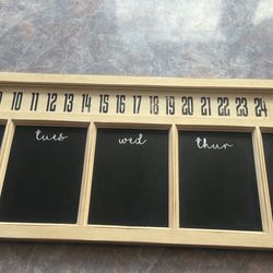 Calendar Chalkboard