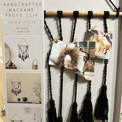 macrame photo clip