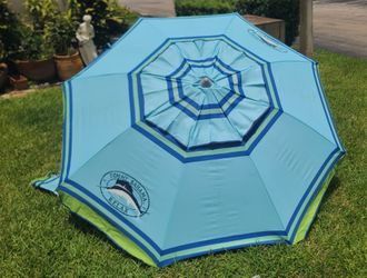 7 ft. TOMMY BAHAMA beach umbrella with tilt and sand anchor