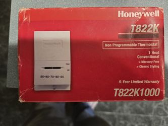 Honeywell T822K1000 Thermostat
