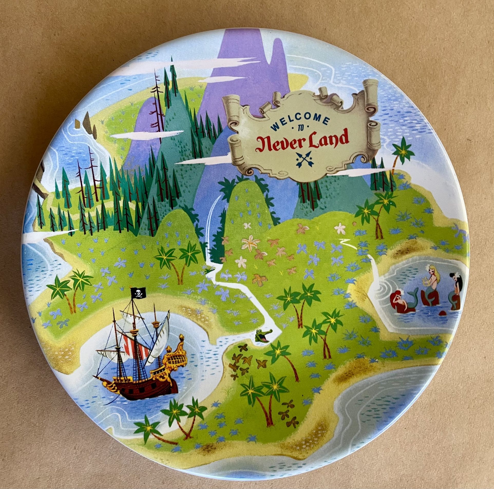 Disney Parks Neverland Collectible Plate