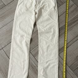 GAP White Denim Jeans Straight Legged 30x32