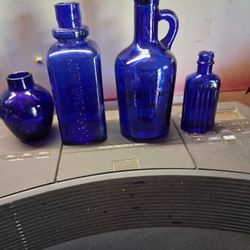 Vintage Cobalt Blue Glass